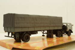 Маз-504В с п/прицепом Маз-9380(1/2) с тентом серый, Н788, Наш Автопром 1:43