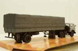 Маз-504В с п/прицепом Маз-9380(1/2) с тентом серый, Н788, Наш Автопром 1:43