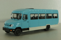 Зил-325000 автобус 1998, голубой, Наши автобусы №65, Modimio 1:43