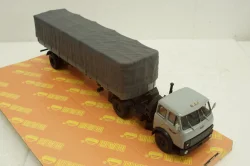 Маз-504В с п/прицепом Маз-9380(1/2) с тентом серый, Н788, Наш Автопром 1:43