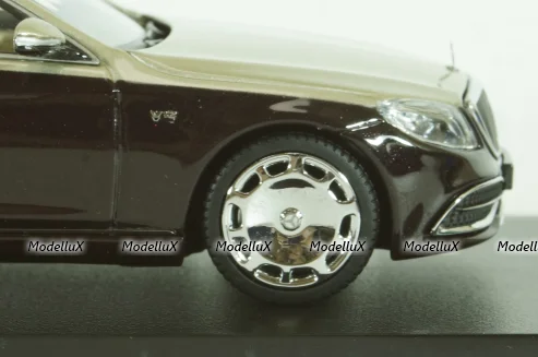 Mercedes-Maybach S-Class, (W222) 2019, black-silver, 420107, Almost Real 1:43