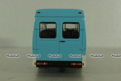 Зил-325000 автобус 1998, голубой, Наши автобусы №65, Modimio 1:43