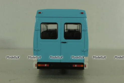 Зил-325000 автобус 1998, голубой, Наши автобусы №65, Modimio 1:43