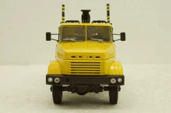 Краз-64371 лесовоз желтый/синий, Н730, Наш Автопром 1:43