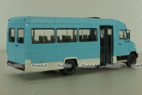 Зил-325000 автобус 1998, голубой, Наши автобусы №65, Modimio 1:43