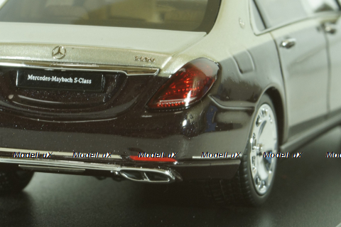 Mercedes-Maybach S-Class, (W222) 2019, black-silver, 420107, Almost Real 1:43