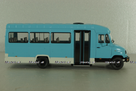 Зил-325000 автобус 1998, голубой, Наши автобусы №65, Modimio 1:43