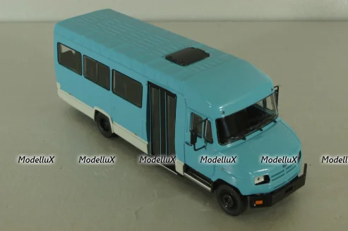 Зил-325000 автобус 1998, голубой, Наши автобусы №65, Modimio 1:43