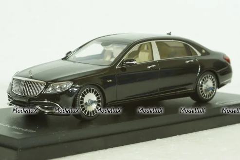 Mercedes-Maybach S-Class, (W222) 2019, obsidian black, 420112, Almost Real 1:43