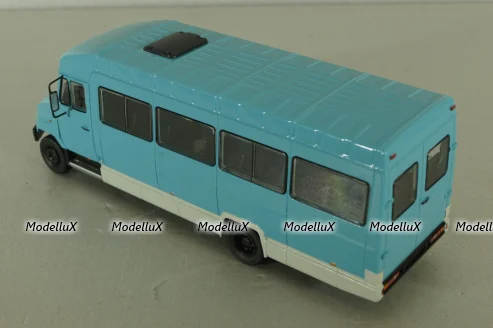 Зил-325000 автобус 1998, голубой, Наши автобусы №65, Modimio 1:43