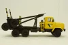 Краз-64371 лесовоз желтый/синий, Н730, Наш Автопром 1:43