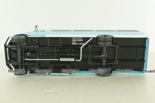 Зил-325000 автобус 1998, голубой, Наши автобусы №65, Modimio 1:43