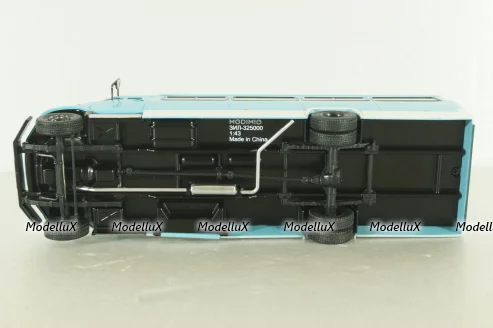 Зил-325000 автобус 1998, голубой, Наши автобусы №65, Modimio 1:43