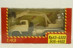 Краз-6322 ЭОВ-4422 Экскаватор, бежевый Н748, Наш Автопром 1:43
