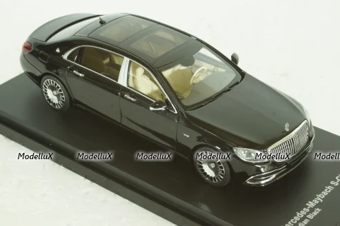 Mercedes-Maybach S-Class, (W222) 2019, obsidian black, 420112, Almost Real 1:43