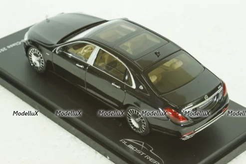 Mercedes-Maybach S-Class, (W222) 2019, obsidian black, 420112, Almost Real 1:43