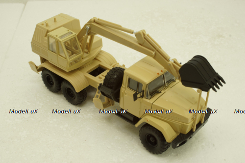 Краз-6322 ЭОВ-4422 Экскаватор, бежевый Н748, Наш Автопром 1:43