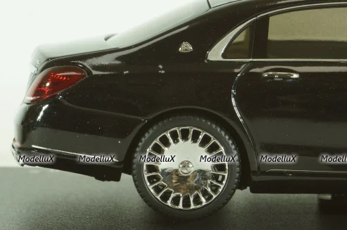 Mercedes-Maybach S-Class, (W222) 2019, obsidian black, 420112, Almost Real 1:43