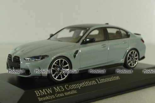 BMW M3 (G80) Competition 2020, grey, 410020206, Minichamps 1:43
