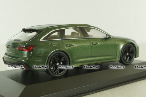 Audi RS6 (C8)  Avant 2019 Matte Green, 410018017, Minichamps 1:43