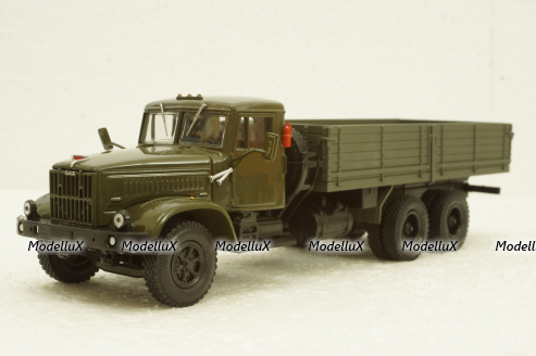 Краз-257б1 борт 1987 хаки, Н203, Наш Автопром 1:43