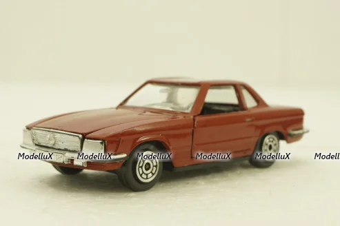 Mercedes 350 SL, red, jet-car, Norev 1:43