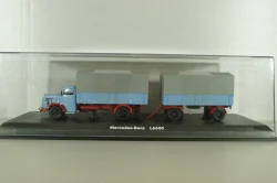 Mercedes L6600 with trailer, blue/grey, Schuco 1:43