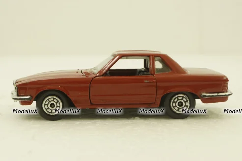 Mercedes 350 SL, red, jet-car, Norev 1:43