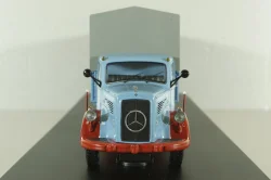 Mercedes L6600 with trailer, blue/grey, Schuco 1:43