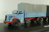 Mercedes L6600 with trailer, blue/grey, Schuco 1:43