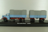 Mercedes L6600 with trailer, blue/grey, Schuco 1:43
