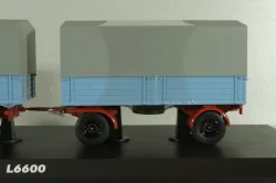 Mercedes L6600 with trailer, blue/grey, Schuco 1:43