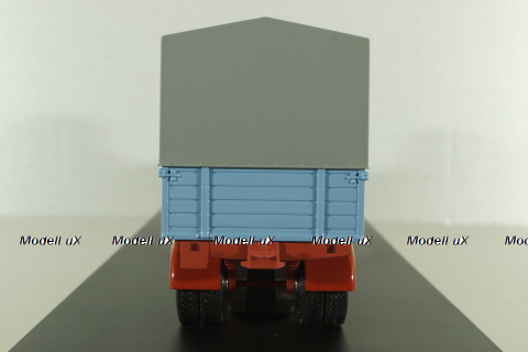 Mercedes L6600 with trailer, blue/grey, Schuco 1:43