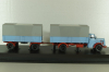 Mercedes L6600 with trailer, blue/grey, Schuco 1:43