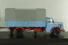 Mercedes L6600 with trailer, blue/grey, Schuco 1:43