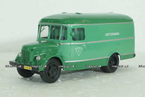 Паз-659 4х2 Автолавка 1954, зеленый, V4-14, Vector Models 1:43