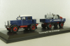 Hanomag ST 100 with trailer, blue, 02894, Schuco 1:43