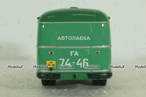 Паз-659 4х2 Автолавка 1954, зеленый, V4-14, Vector Models 1:43