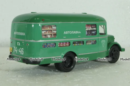 Паз-659 4х2 Автолавка 1954, зеленый, V4-14, Vector Models 1:43