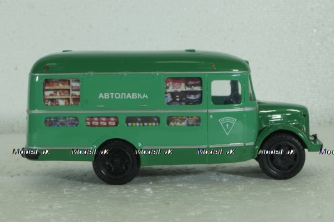 Паз-659 4х2 Автолавка 1954, зеленый, V4-14, Vector Models 1:43