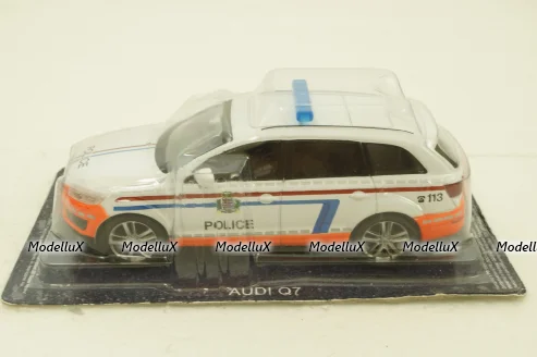 Audi Q7, police, Deagostini 1:43