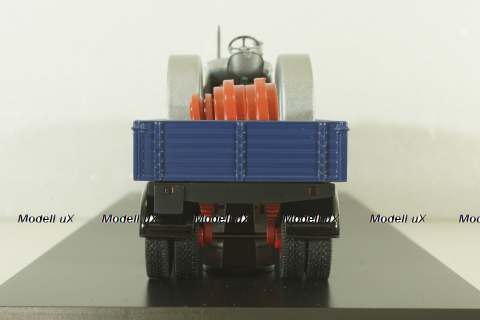 Hanomag ST 100 with trailer, blue, 02894, Schuco 1:43