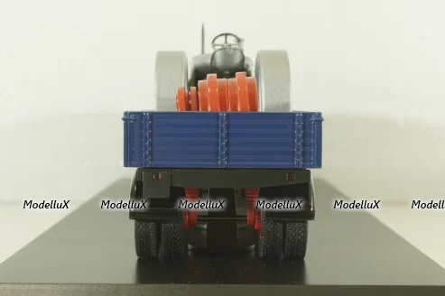 Hanomag ST 100 with trailer, blue, 02894, Schuco 1:43