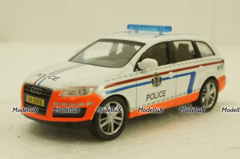 Audi Q7, police, Deagostini 1:43