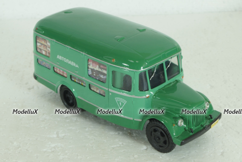 Паз-659 4х2 Автолавка 1954, зеленый, V4-14, Vector Models 1:43