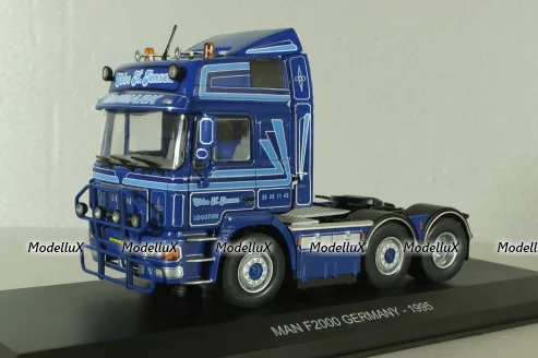 Man F2000 1 series 1995, blue, Truck Tuning Collection #12, Hachette 1:43