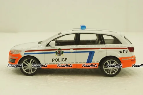 Audi Q7, police, Deagostini 1:43