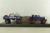 Hanomag ST 100 with trailer, blue, 02894, Schuco 1:43