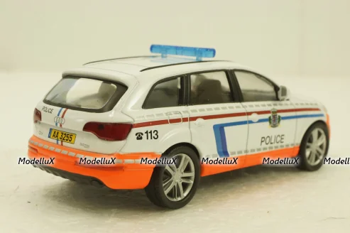 Audi Q7, police, Deagostini 1:43