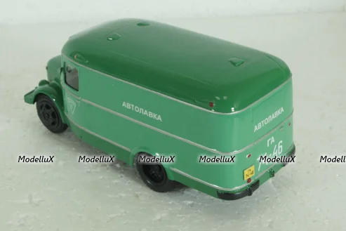 Паз-659 4х2 Автолавка 1954, зеленый, V4-14, Vector Models 1:43